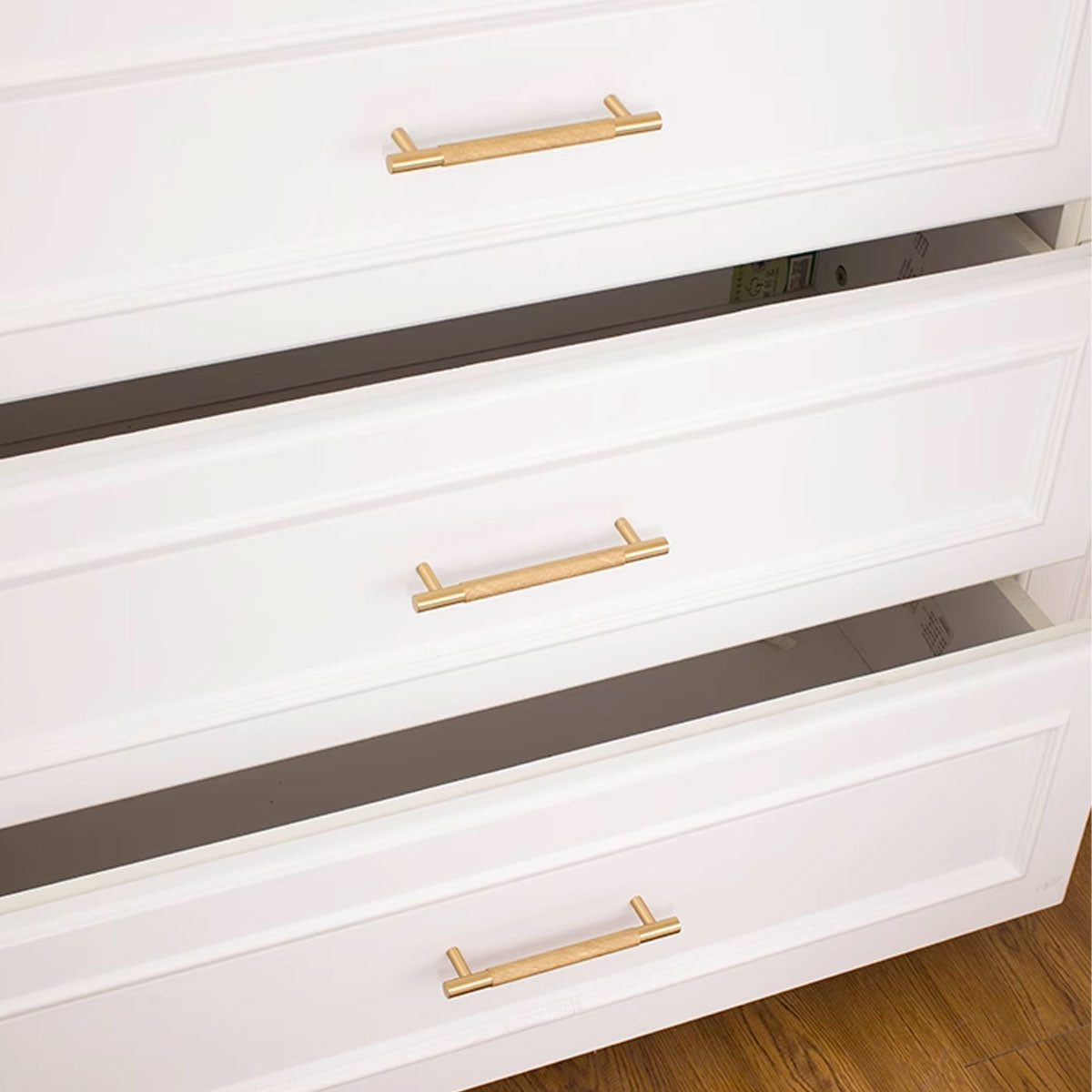 Gold Knurled Full Copper Cabinet Handle for Drawers