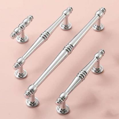 Silver Alloy Cabinet Handle with Polished Finish