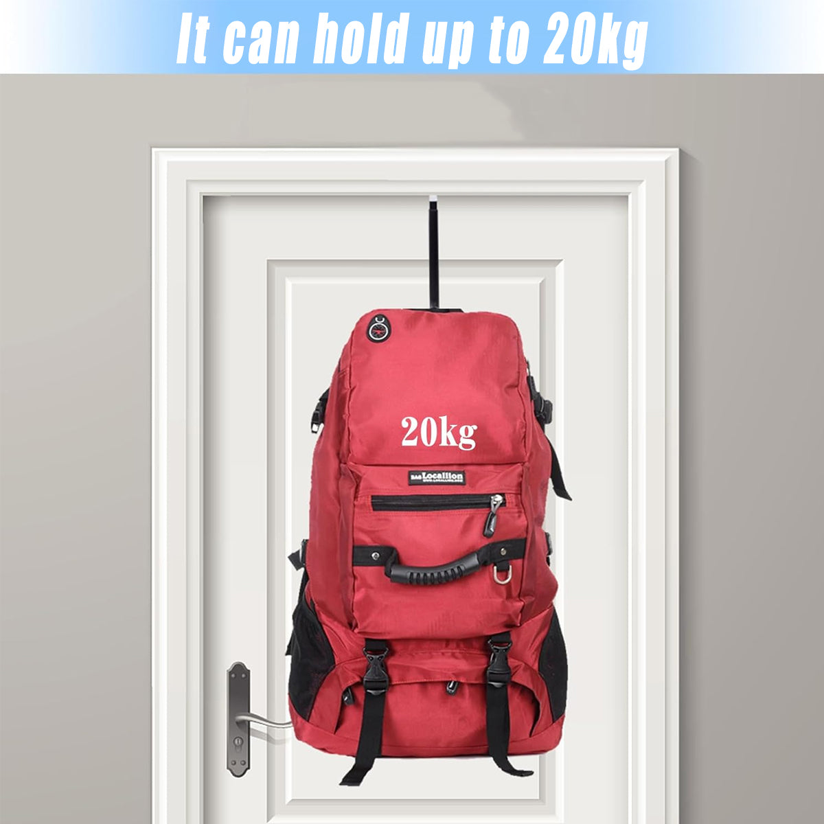 Black or White Rust-Resistant Metal Over the Door Hooks (10PCS)