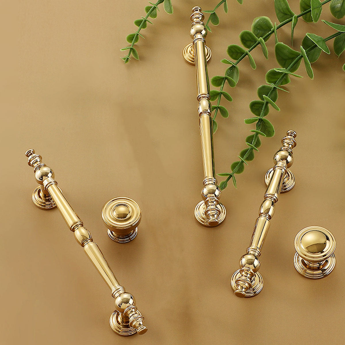 Silver & Gold Brass Cupboard & Cabinet Door Pull & Knob Handle 96-128mm