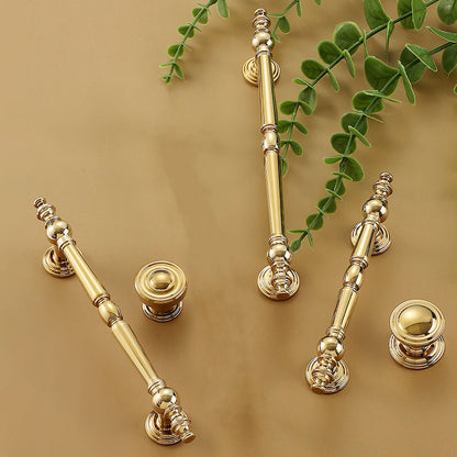 All-Copper Wardrobe Handle with 96/128mm Spacing