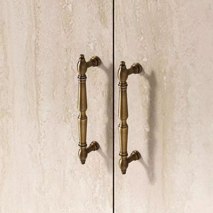 Vintage Cabinet Handle in Antique Brass for Cabinets