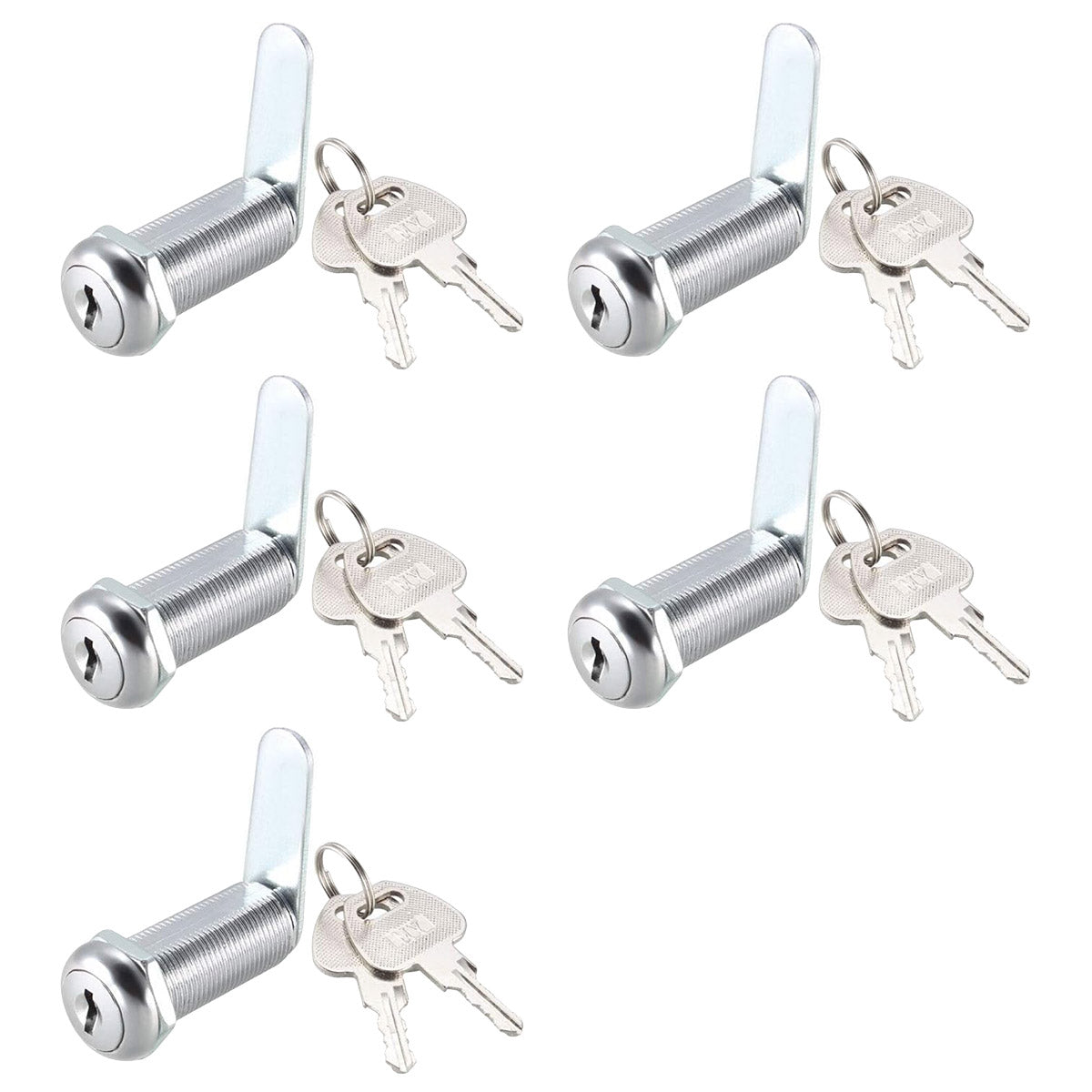 Silver Chrome-Plated Zinc Alloy Cam Lock for Cabinets