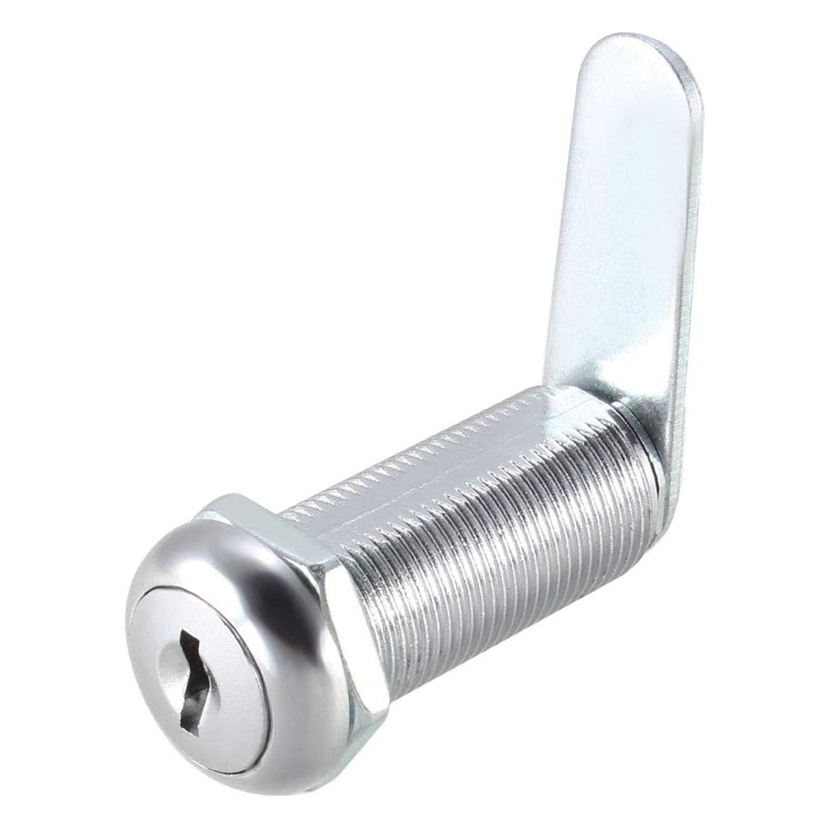 Silver Chrome-Plated Zinc Alloy Cam Lock for Cabinets