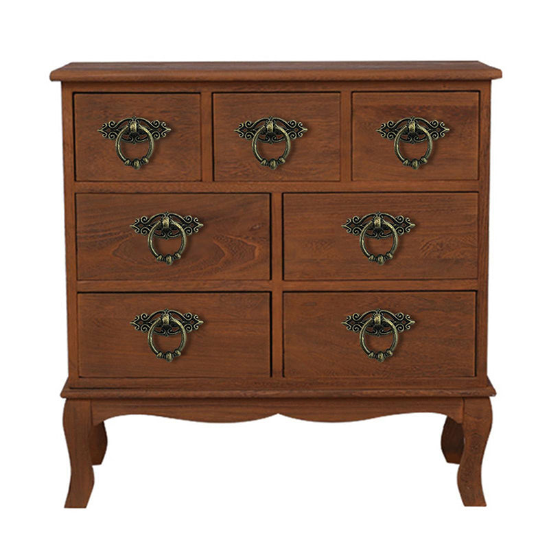 Antique Brass Finish Zinc Alloy Cabinet Drawer Ring Pull Handles