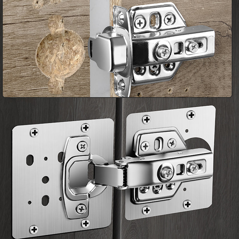 Silver Rust-Resistant Stainless Steel Hinge Repair Plate