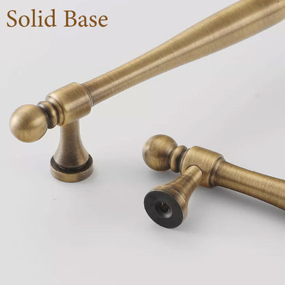 Solid Copper Cabinet Handle in Vintage Brushed Finish