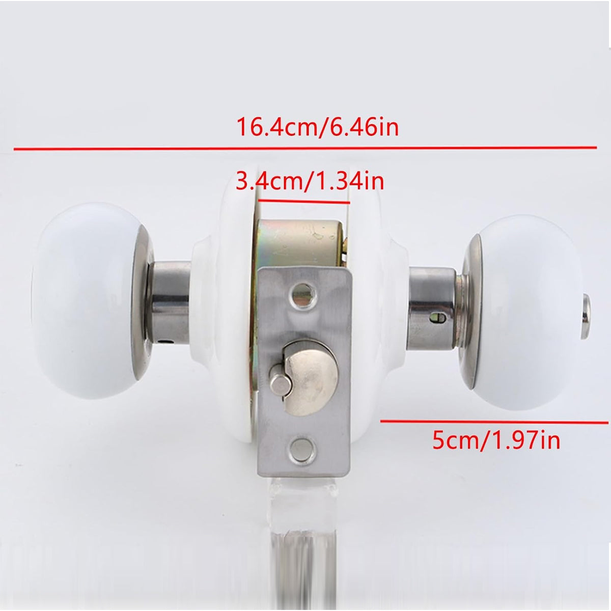 Metallic Ceramic Finish Stainless Steel Door Knob Lock Set