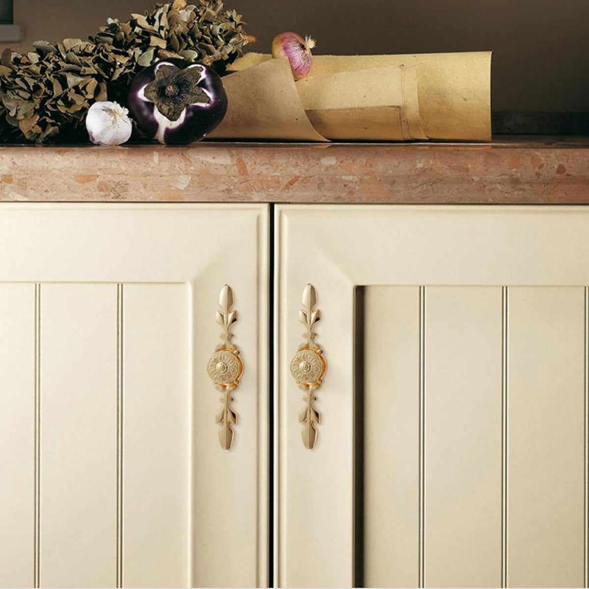 Curved Design Brass Cupboard & Cabinet Door Knob 121-170mm