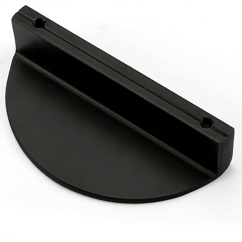 Black Modern Style Durable Semi Circle Cabinet Knob Door Pull