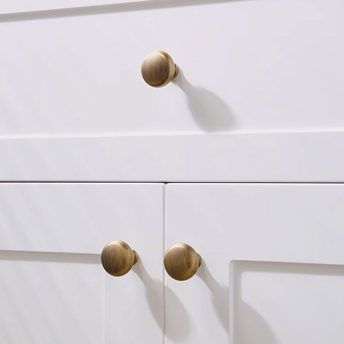 Vintage Cabinet Handle in Antique Brass for Cabinets