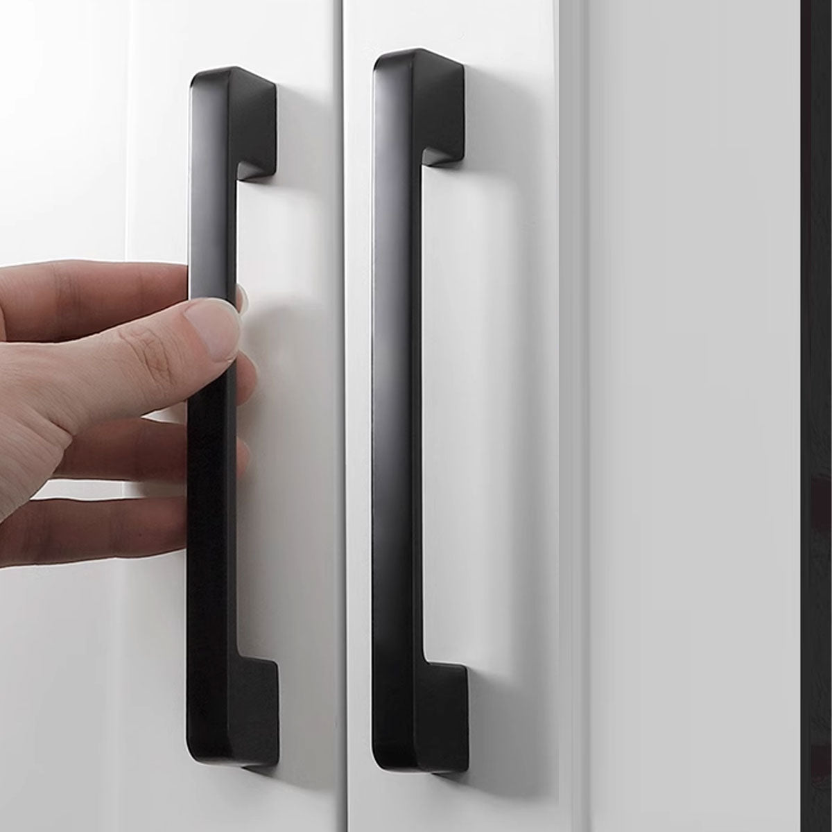 Grey Brass Cupboard & Cabinet Door Pull Handle 96-160mm