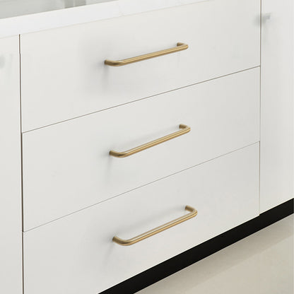 Brass Cabinet Pull Handles in Gold and Silver
