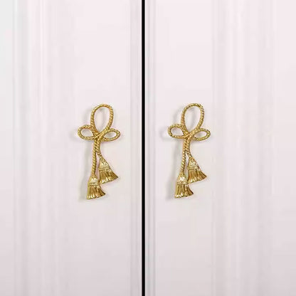Chinese Knot Cabinet Handle in Electroplated Finish
