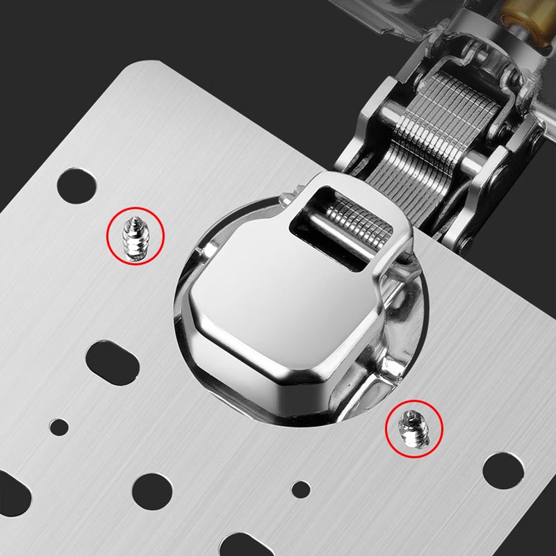 Silver Rust-Resistant Stainless Steel Hinge Repair Plate
