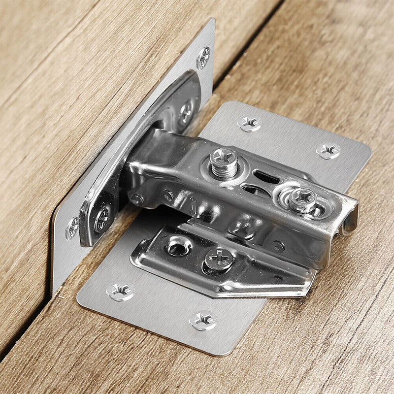As Pictured Rust-Resistant Stainless Steel Hinge Repair Plate
