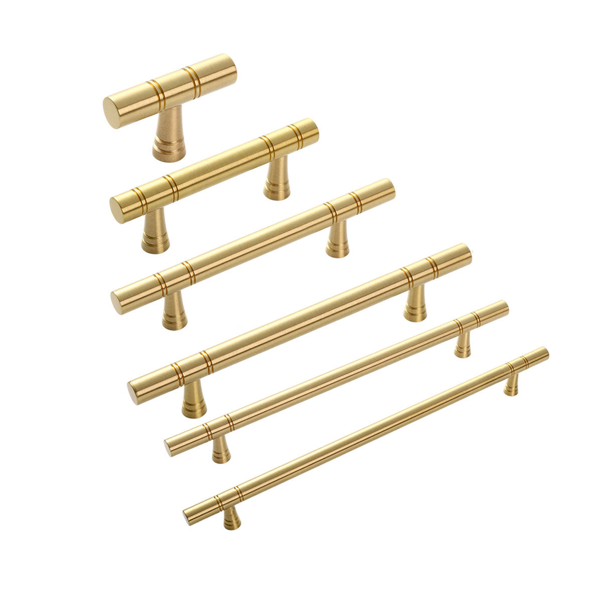 Gold Cabinet Handle with Brass Finish for Cabinets