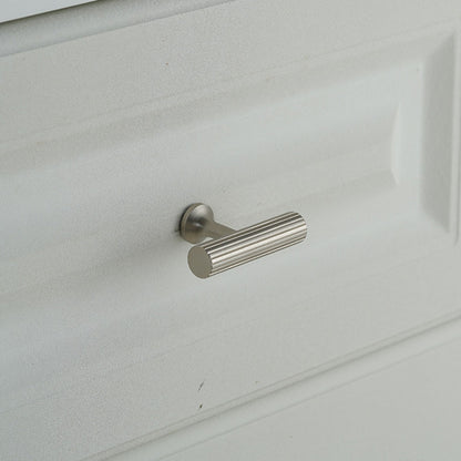 Vertical Grain Metal Cabinet Handles with Multiple Sizes