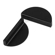 Black Modern Style Durable Semi Circle Cabinet Knob Door Pull
