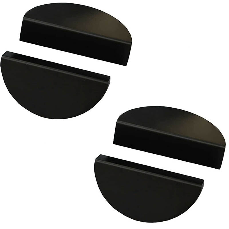 Black Modern Style Durable Semi Circle Cabinet Knob Door Pull