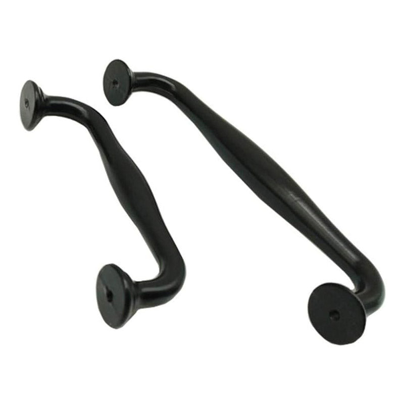 Matte Black Brass Cabinet Door Pull Handle & Single Hole Knob/96-128mm