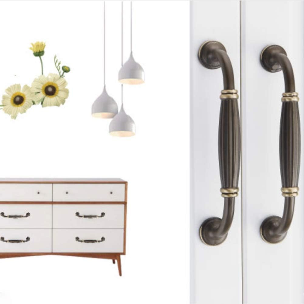 2 Colors Brass Cupboard & Cabinet Door Pull & Knob Handle 96-128mm