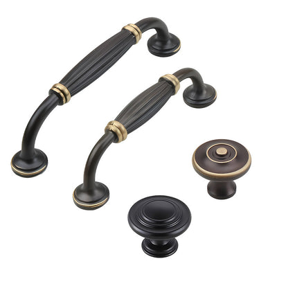 Zinc Alloy Cabinet Handle and Knob Antique Finish