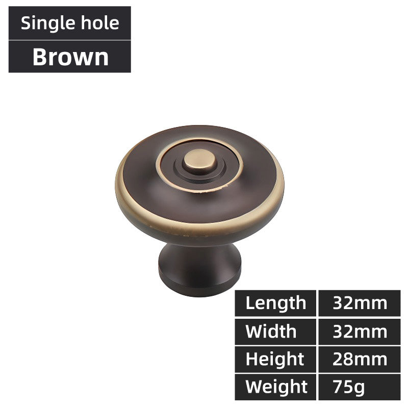 2 Colors Brass Cupboard & Cabinet Door Pull & Knob Handle 96-128mm