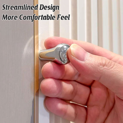 Bright Silver Copper Cabinet Knob Single-Hole