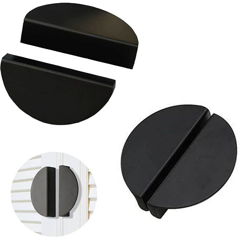 Black Modern Style Durable Semi Circle Cabinet Knob Door Pull