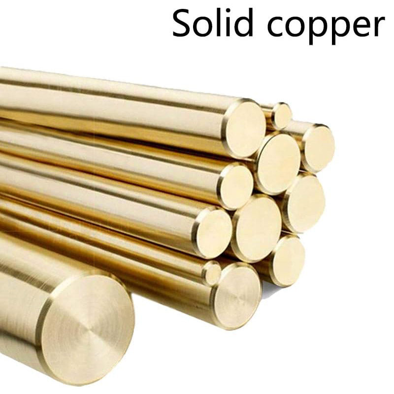 Solid Copper Cabinet Handle with Brushed Gold Finish