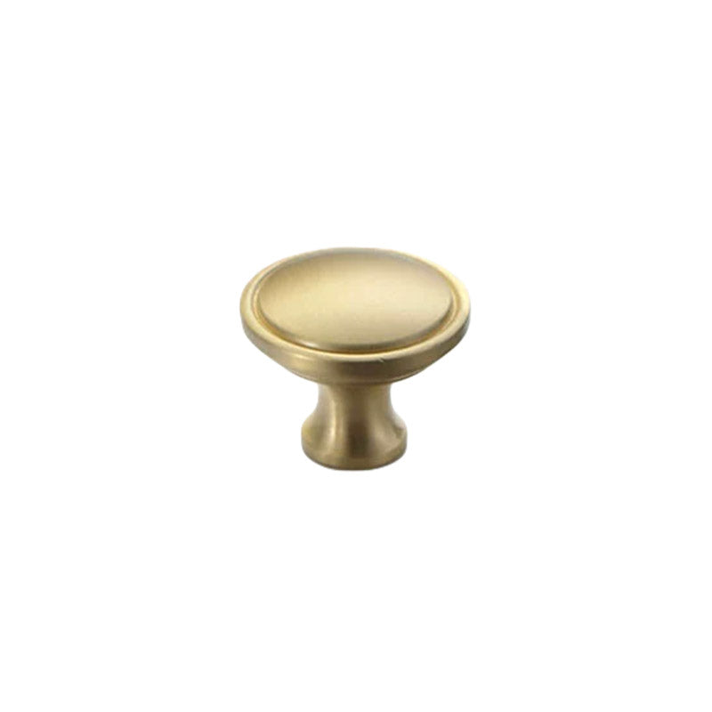 Solid Copper Cabinet Handle with Brushed Gold Finish