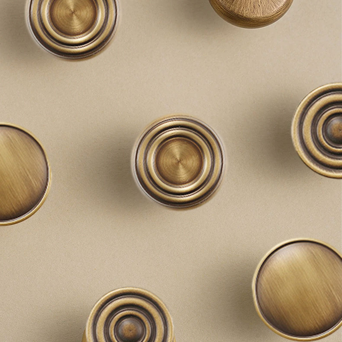 Antique Brass Cupboard & Cabinet Art Knob 20mm