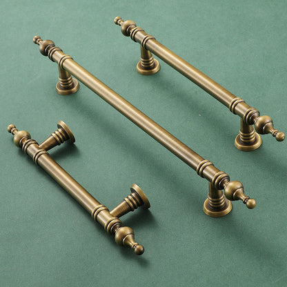 Bronze Cabinet Door Handle Retro American Style Drawer Pull for Wardrobe Cabinet