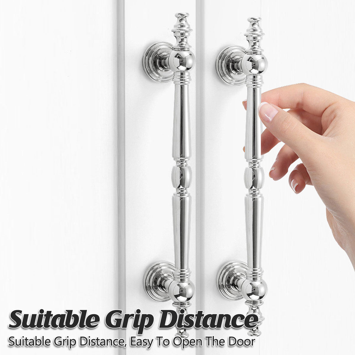 Silver & Gold Brass Cupboard & Cabinet Door Pull & Knob Handle 96-128mm