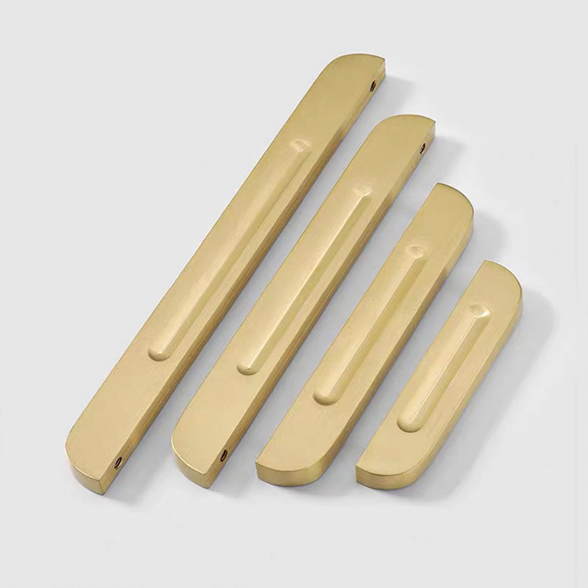 Solid Brass Cabinet Handles with Brushed Finish