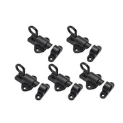Black Finish Aluminium Alloy Spring Bolt Door Window Lock Set