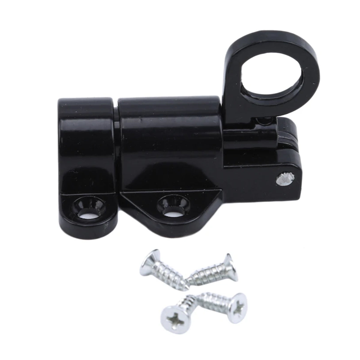 Black Finish Aluminium Alloy Spring Bolt Door Window Lock Set