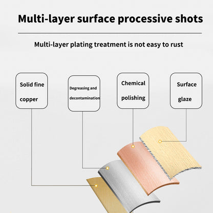 Solid Brass Cabinet Handle with Curved Grip