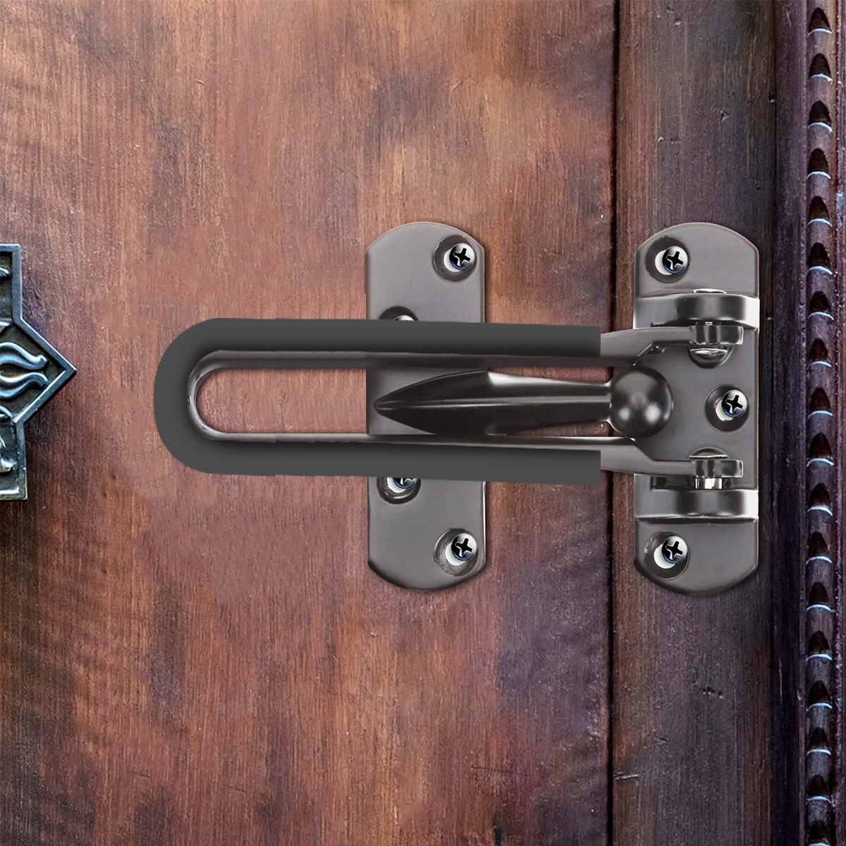 Grey Anti-Corrosion Zinc Alloy Door Security Lock Latch