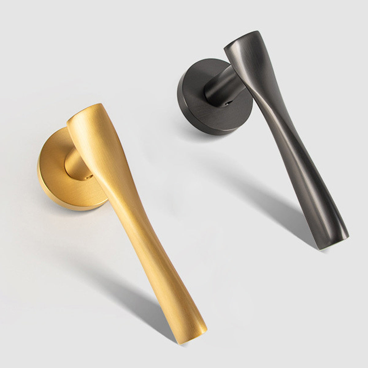 Brass Interior Door Lock Set for Bedroom and Bath Privacy