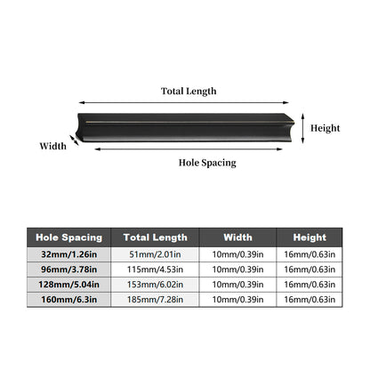 Pure Copper Cabinet Handle with Black Bronze Finish