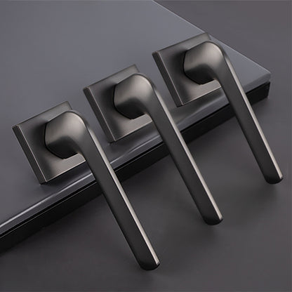 Interior Door Handle Lock Set with Matte Finish Silent Lock