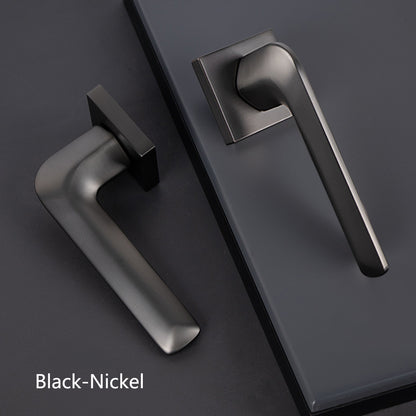 Interior Door Handle Lock Set with Matte Finish Silent Lock