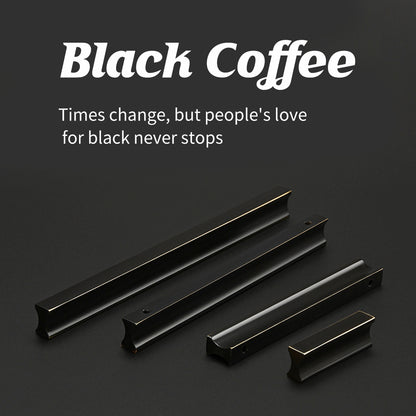 Pure Copper Cabinet Handle with Black Bronze Finish