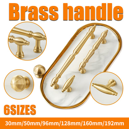 Brass Cabinet Pull Handle with Brushed Finish