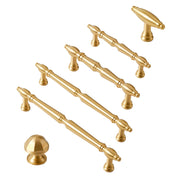 Brushed Brass Cupboard & Cabinet Door Pull Handle & Knob 30-192mm