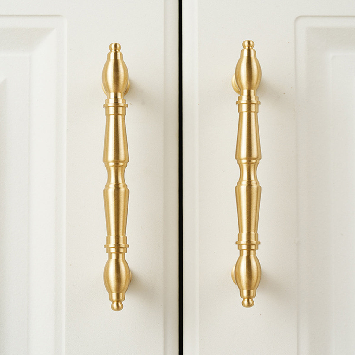 Brushed Brass Cupboard & Cabinet Door Pull Handle & Knob 30-192mm