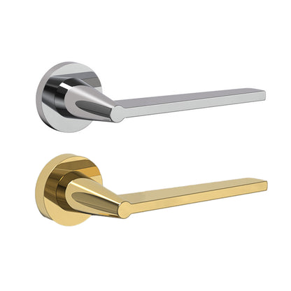 Door Lock Set with Copper Handle and Brass Core