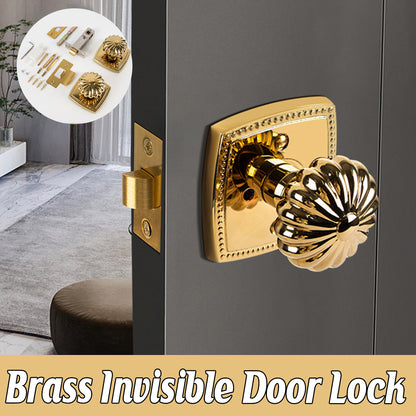 Pumpkin Brass Interior Door Lock with Silent Ring Design